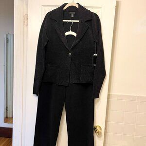 Adrienne Vittadini 2-Piece Set Soft Blazer & Pants